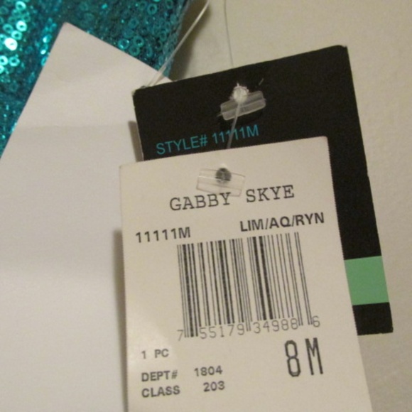 Gabby Skye Sequined Sheath Dress, NWT, Size 8 - Picture 5 of 5